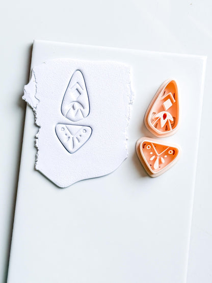 Savanna Drop Clay Cutter Set: Tribal Arrowhead Polymer Clay Tools