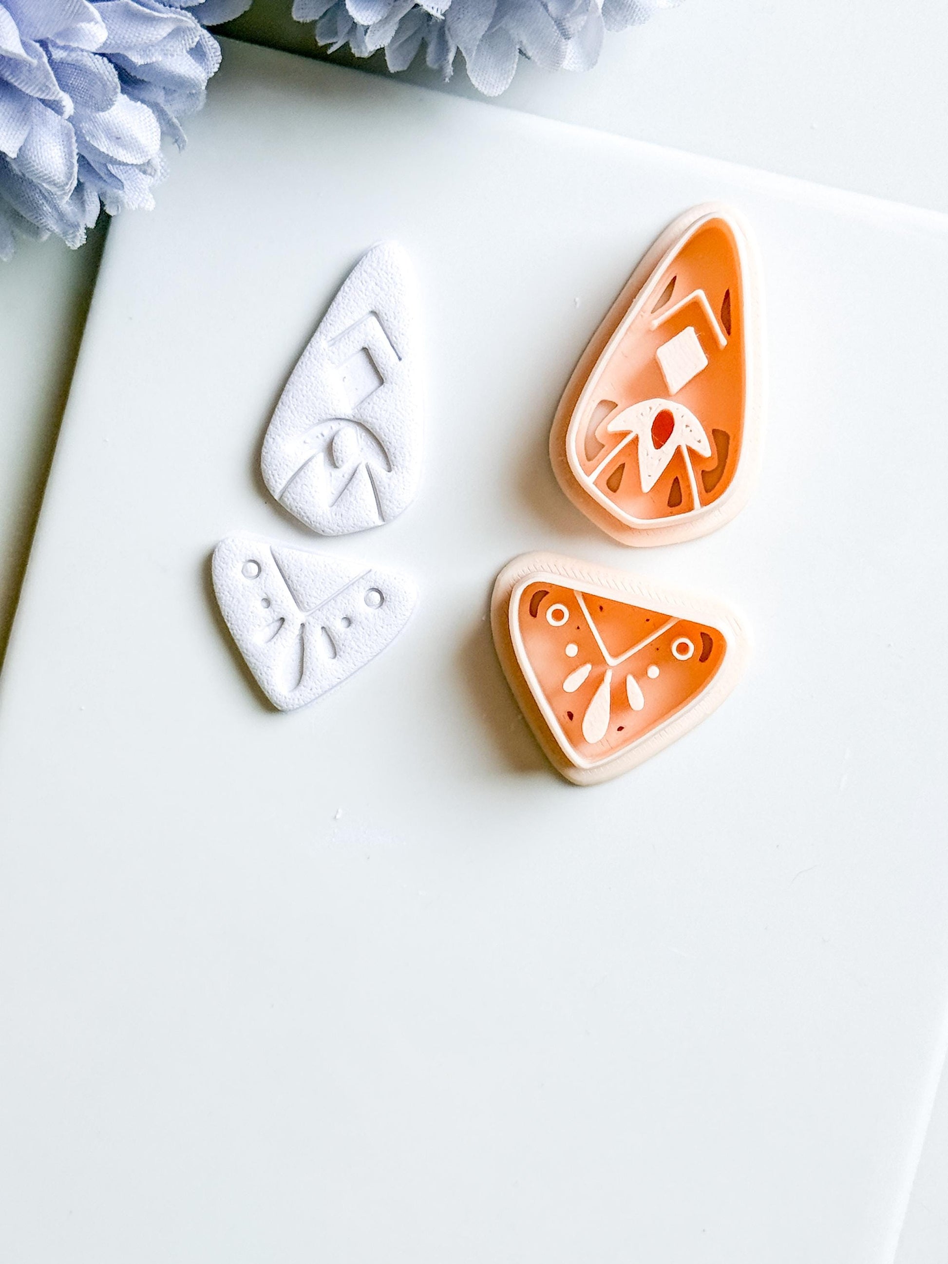 Savanna Drop Clay Cutter Set: Tribal Arrowhead Polymer Clay Tools