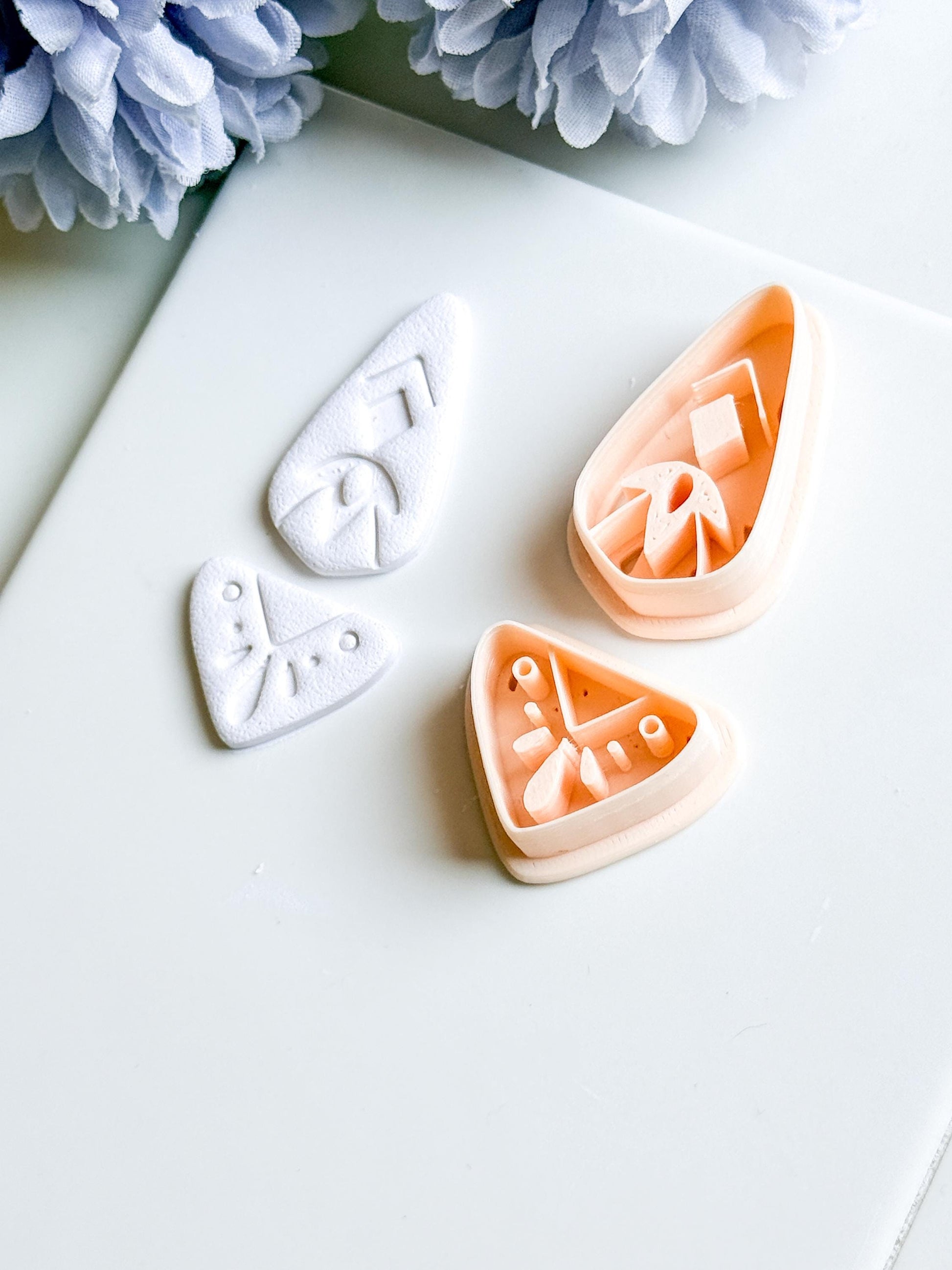 Savanna Drop Clay Cutter Set: Tribal Arrowhead Polymer Clay Tools
