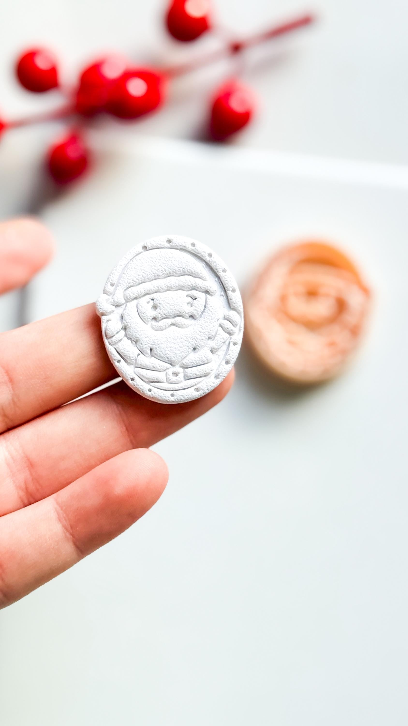 Jolly Santa Clay Cutter: Christmas Polymer Clay Tool
