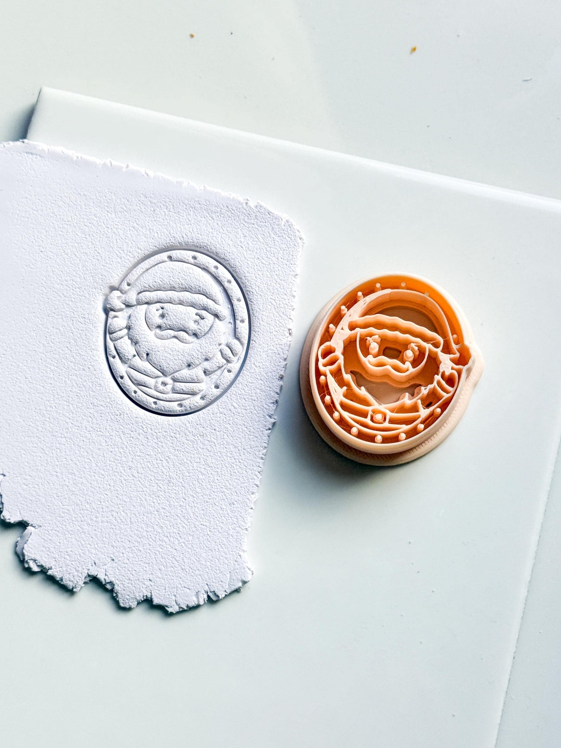 Jolly Santa Clay Cutter: Christmas Polymer Clay Tool