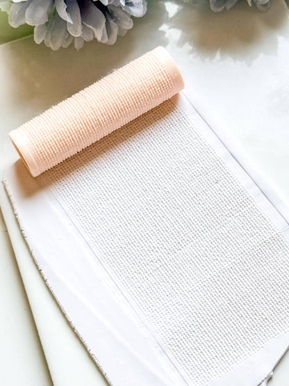 Fine Knit Embossing Roller – Linen Texture Roller for Polymer Clay