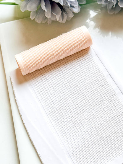 Fine Knit Embossing Roller – Linen Texture Roller for Polymer Clay
