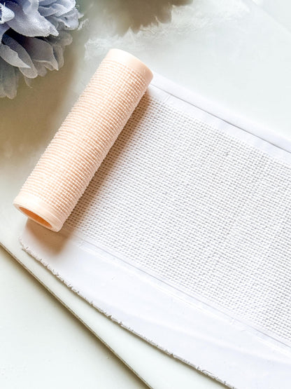 Fine Knit Embossing Roller – Linen Texture Roller for Polymer Clay