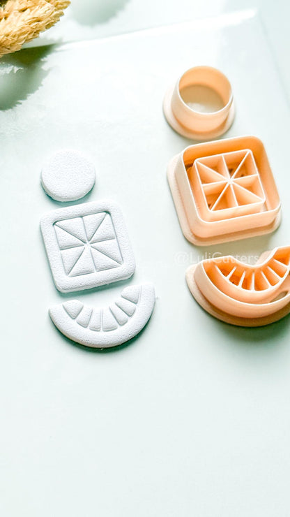 Knot Mea Clay Cutter: Geometric Polymer Clay Earring Shapes