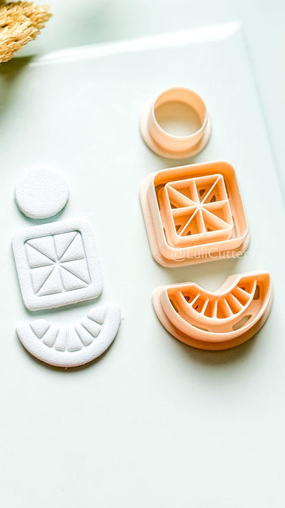 Knot Mea Clay Cutter: Geometric Polymer Clay Earring Shapes
