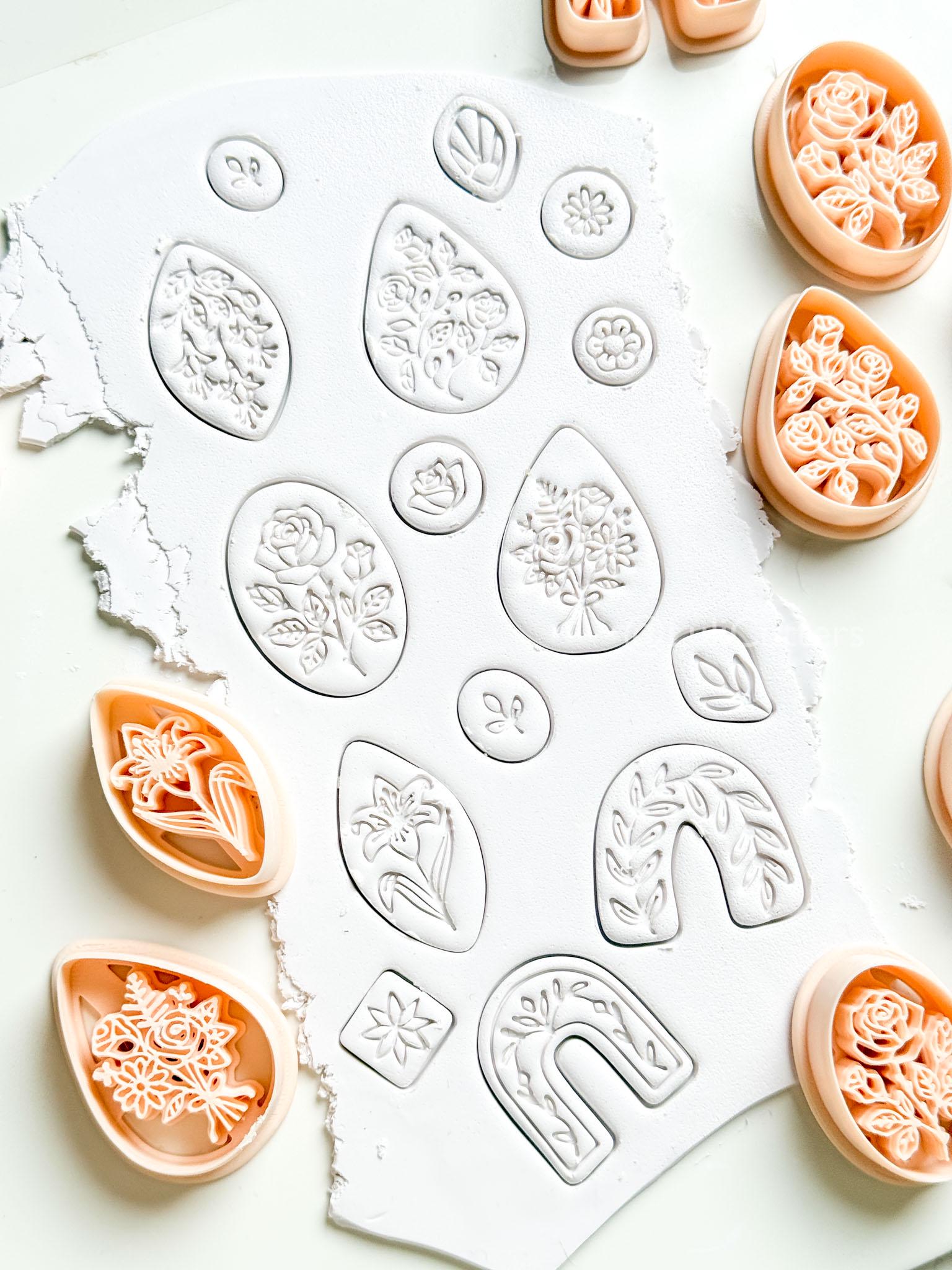 Wild Lilly Clay Cutter: Floral Drop Design