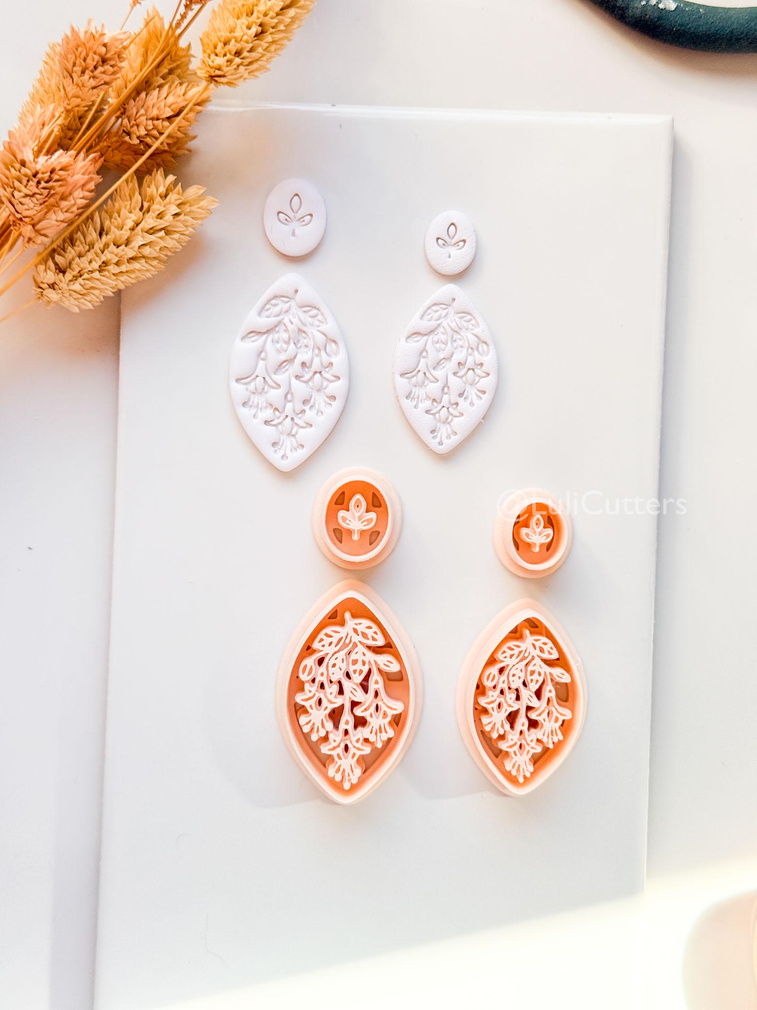 Lilly of the Valley Clay Cutter: Layered Floral Drop Design