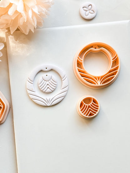 Florune Clay Cutter – Floral Round Polymer Clay Earring Tool