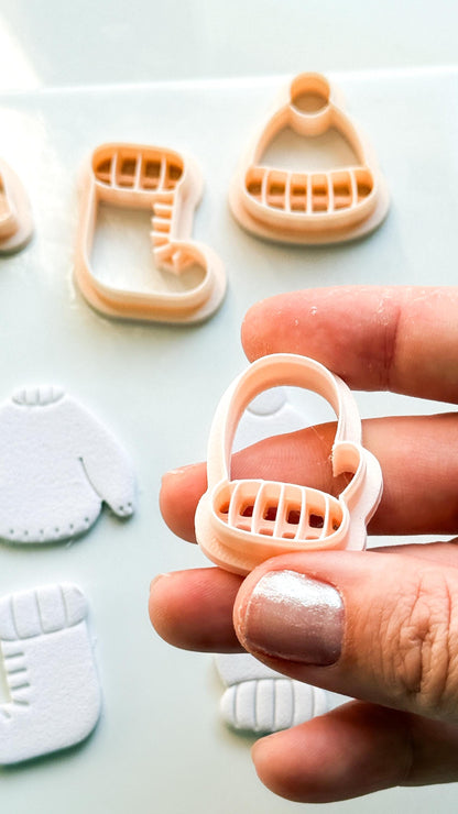 Cozy Season Clay Cutter – Winter Sweater Hat Mitten Sock Design