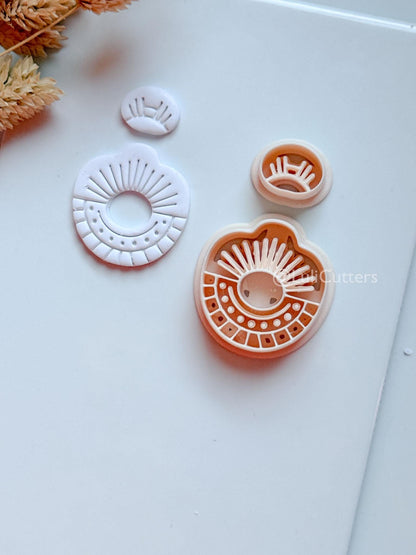 Romy Ray Clay Cutter: Sunburst Polymer Clay Earring Shapes