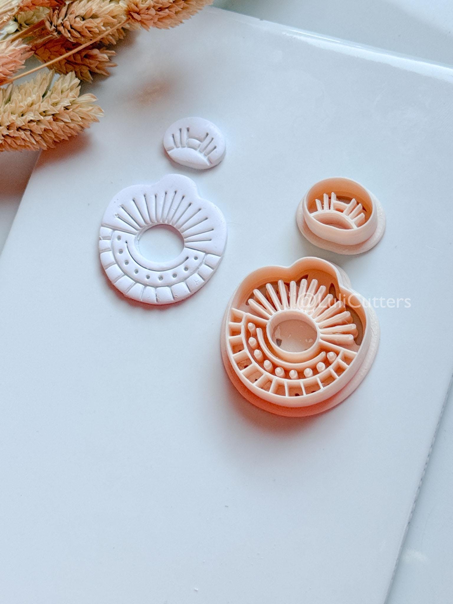 Romy Ray Clay Cutter: Sunburst Polymer Clay Earring Shapes