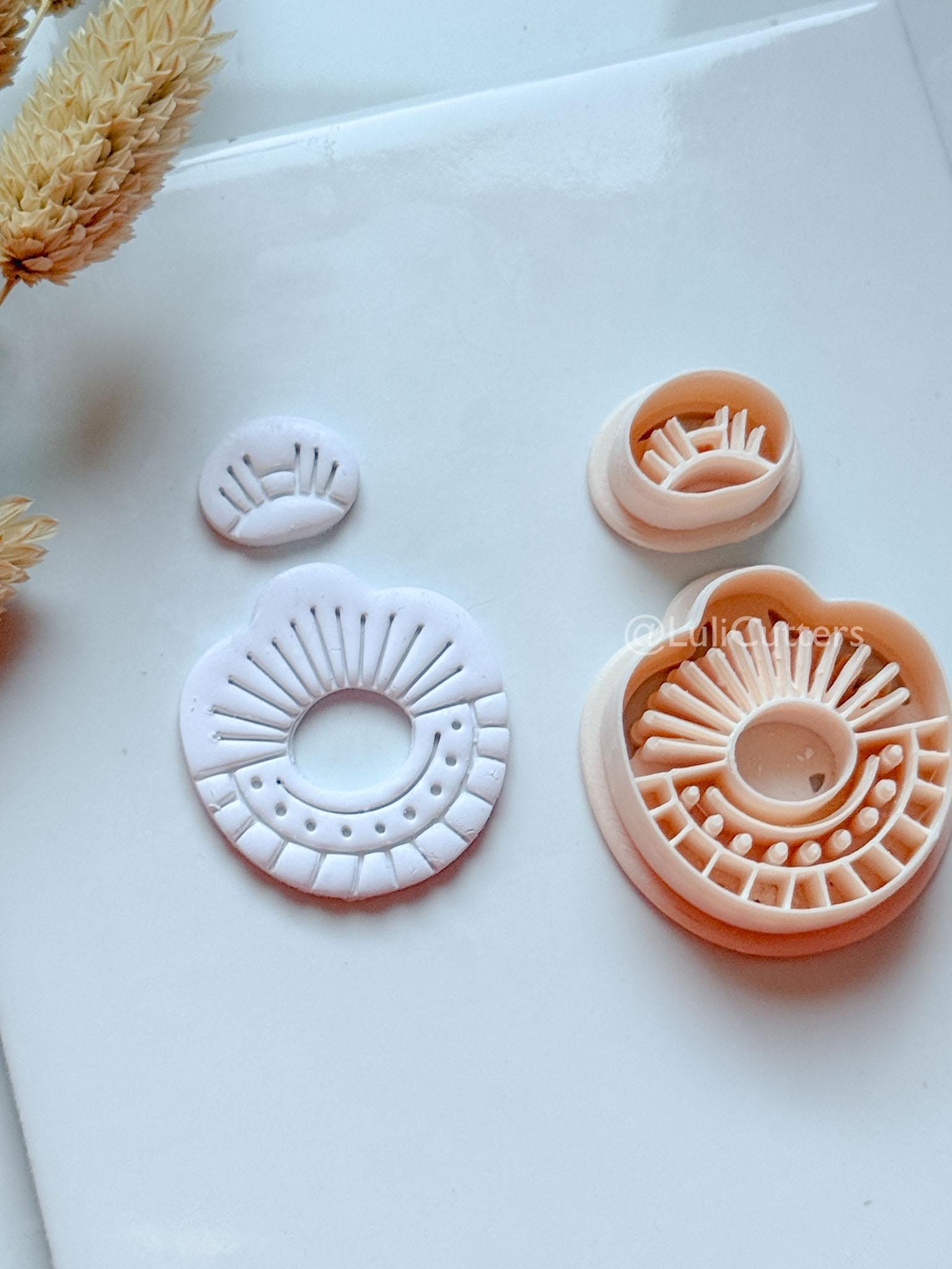 Romy Ray Clay Cutter: Sunburst Polymer Clay Earring Shapes