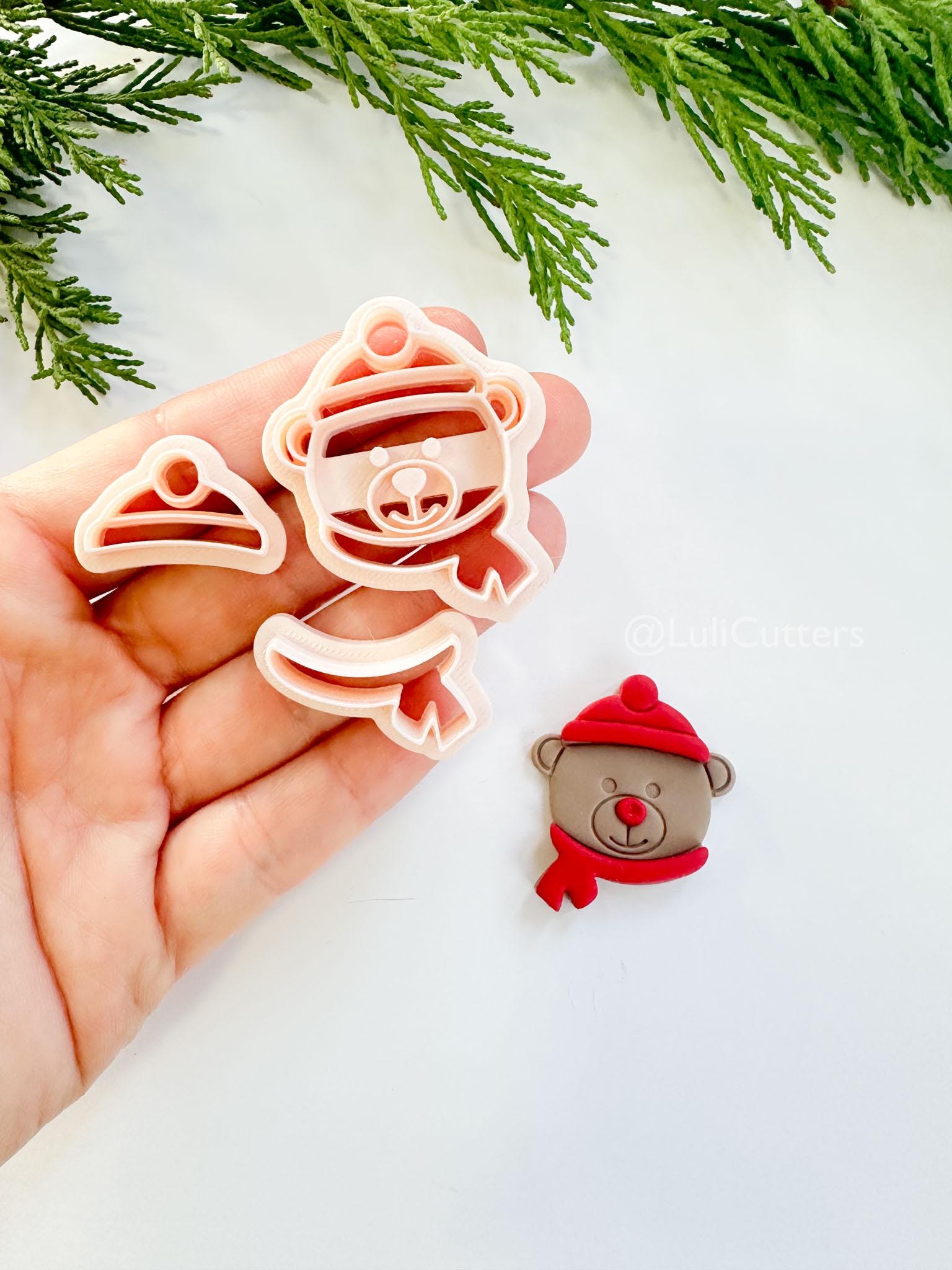 Snö Cub Clay Cutter: Winter Bear Polymer Clay Tool