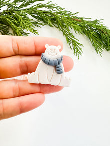 Snö Bear Polymer Clay Cutter: Winter Bear Design