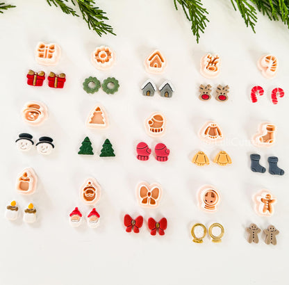 Holly Minis Stud Cutters: Polymer Clay Earring Cutters