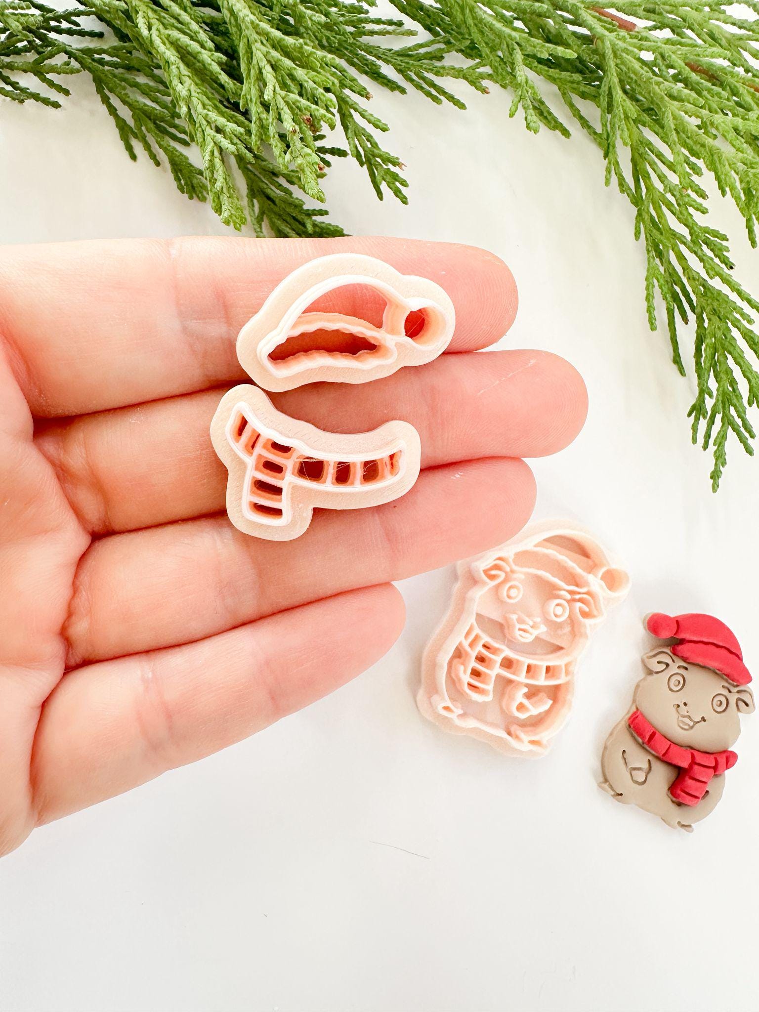 Flurry Nibbles Clay Cutter: Winter Hamster Polymer Clay Tool