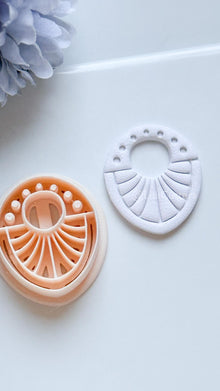 Arla Beam Polymer Clay Cutter: Radiant Arc Design for Earrings