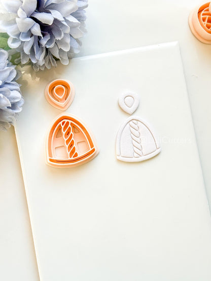 Loop Sol Polymer Clay Cutter: Twisted Arch Design for Earrings