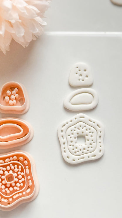 Nolia Dots Clay Cutter: Layered Organic Dot Pattern Design