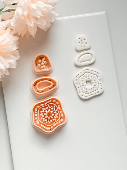 Nolia Dots Clay Cutter: Layered Organic Dot Pattern Design