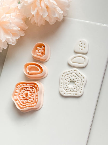 Nolia Dots Clay Cutter: Layered Organic Dot Pattern Design