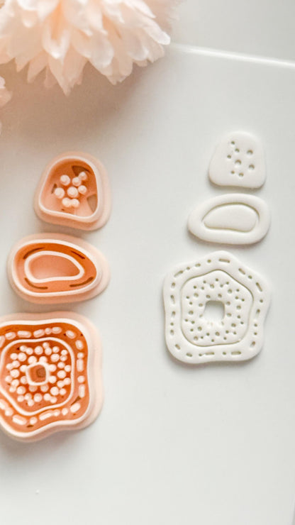 Nolia Dots Clay Cutter: Layered Organic Dot Pattern Design