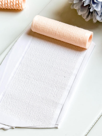 Fine Knit Embossing Roller – Linen Texture Roller for Polymer Clay
