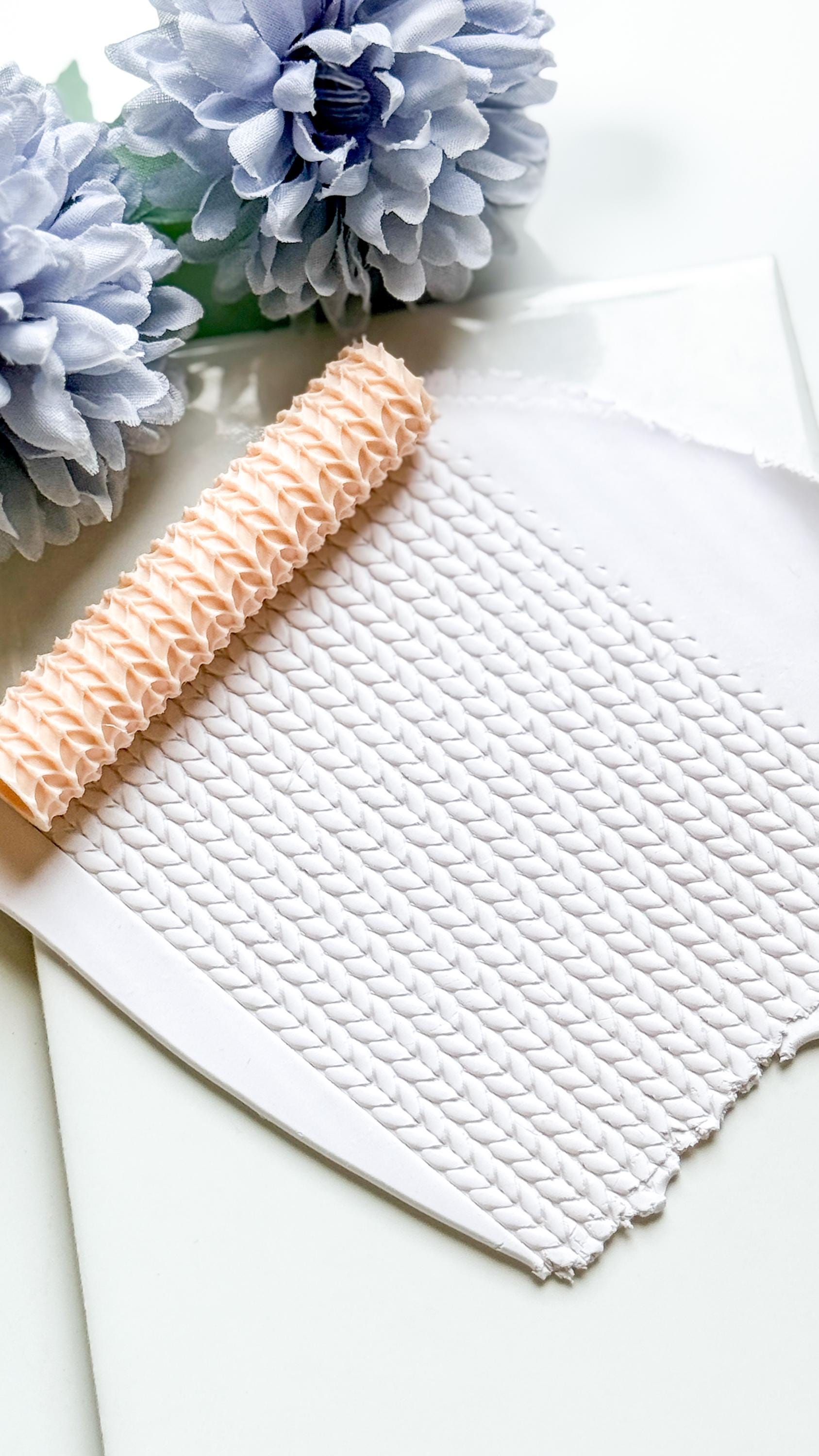 Knitfjell Knit Texture Roller for Polymer Clay