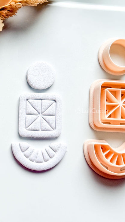 Knot Mea Clay Cutter: Geometric Polymer Clay Earring Shapes