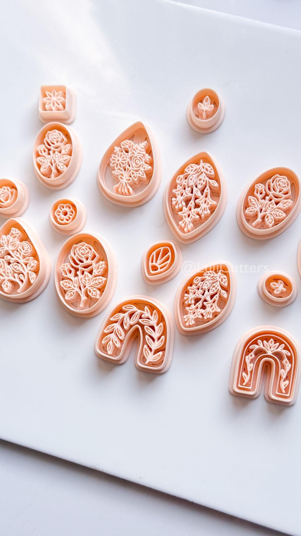 Wild Lilly Clay Cutter: Floral Drop Design