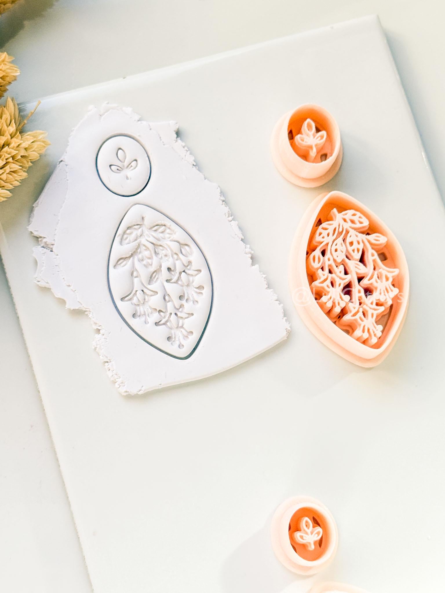 Lilly of the Valley Clay Cutter: Layered Floral Drop Design