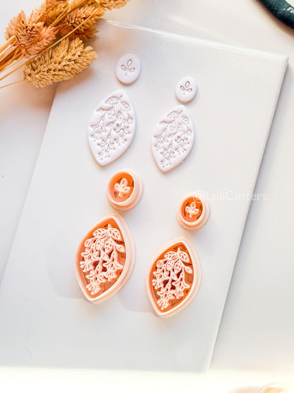 Lilly of the Valley Clay Cutter: Layered Floral Drop Design