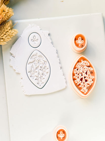 Lilly of the Valley Clay Cutter: Layered Floral Drop Design
