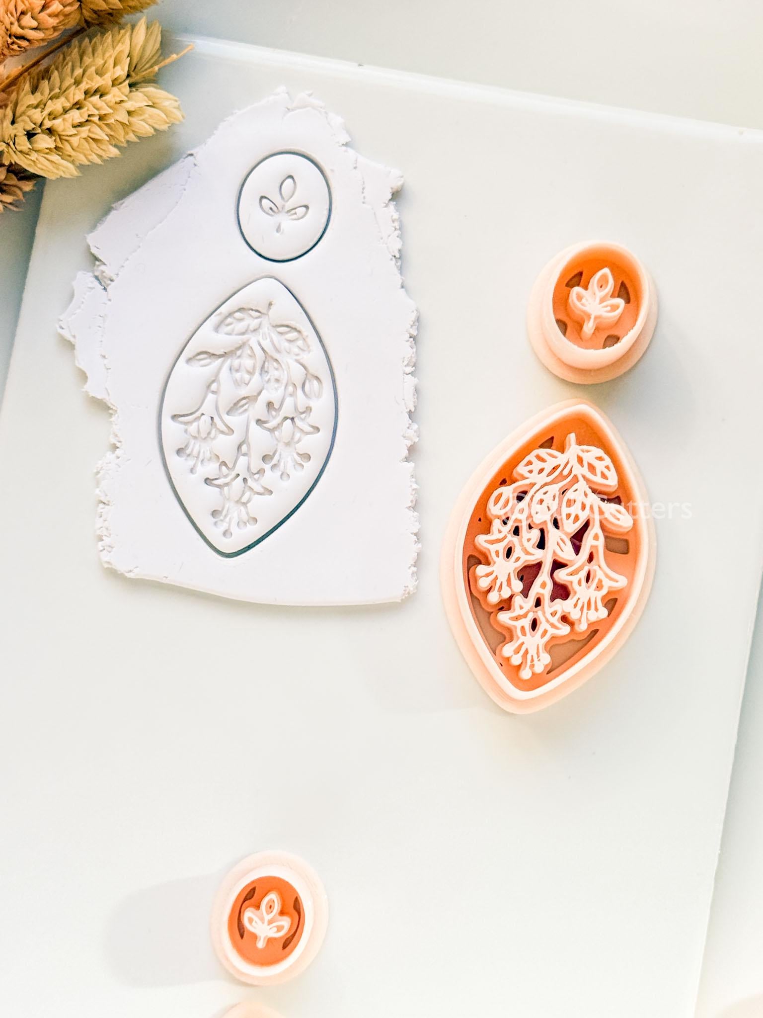 Lilly of the Valley Clay Cutter: Layered Floral Drop Design