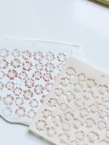 Romance Petals Floral Stencil for Polymer Clay