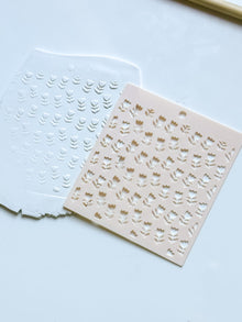 Sweet Tulips Floral Stencil for Polymer Clay