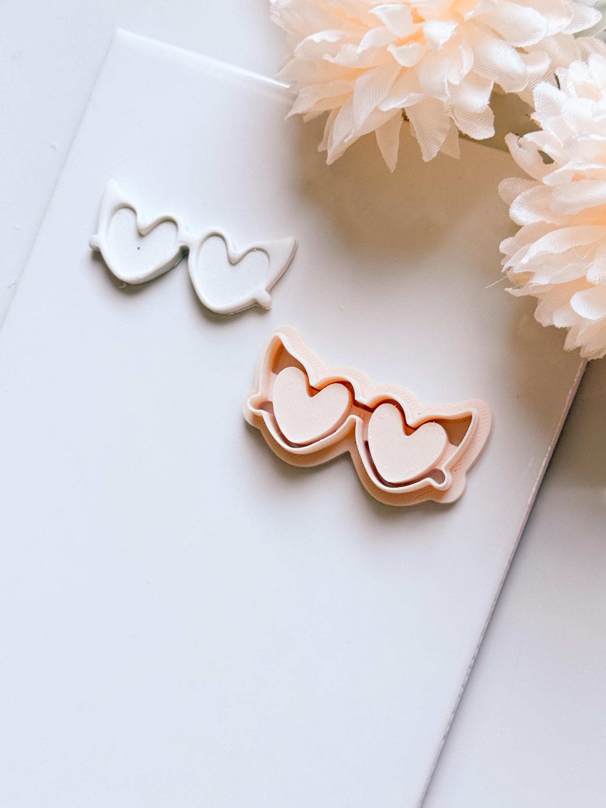 Love Specs Clay Cutter: Heart Glasses Valentine Shape