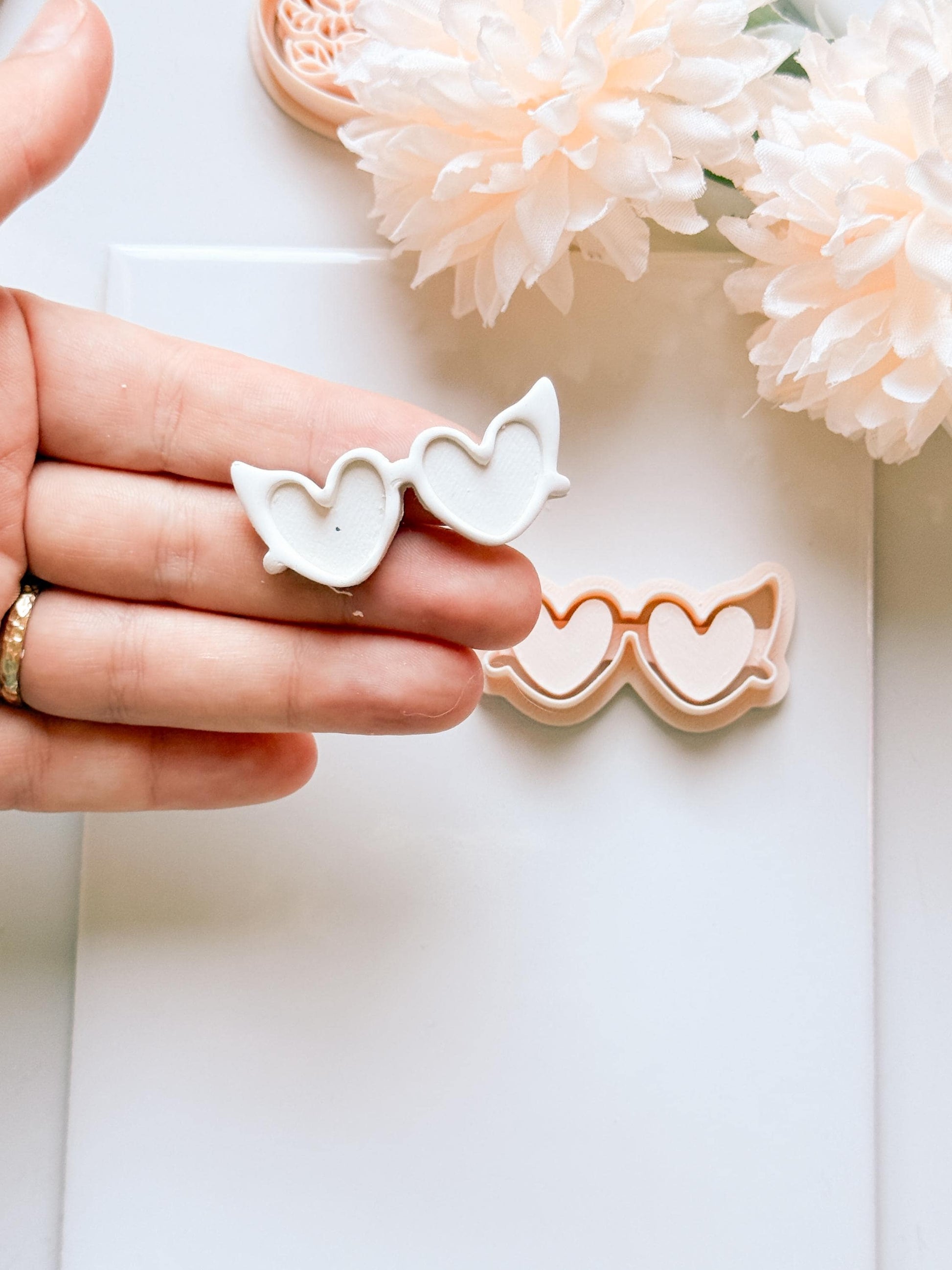 Love Specs Clay Cutter: Heart Glasses Valentine Shape