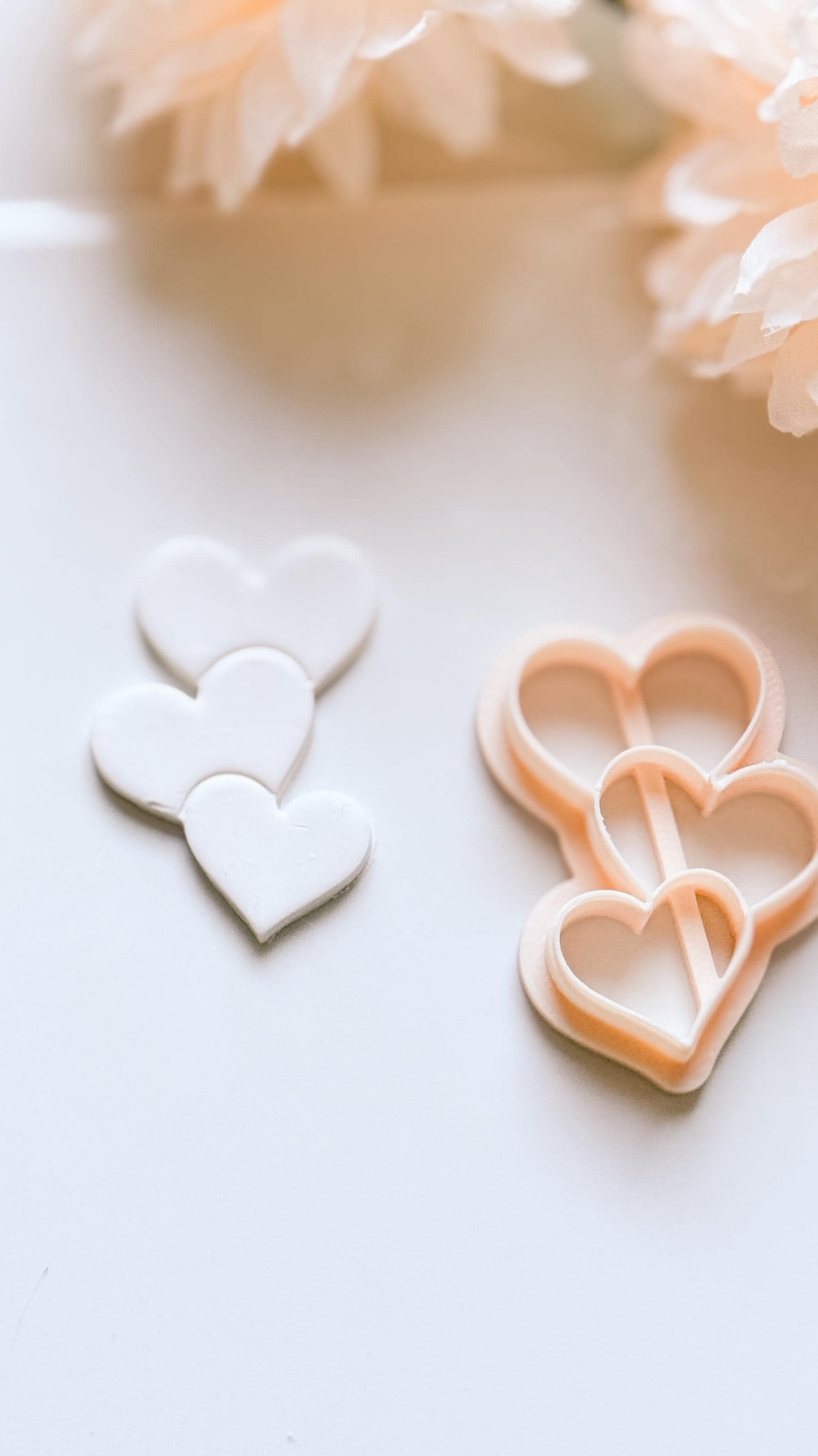 Stacked Hearts Trio Cutter for Polymer Clay