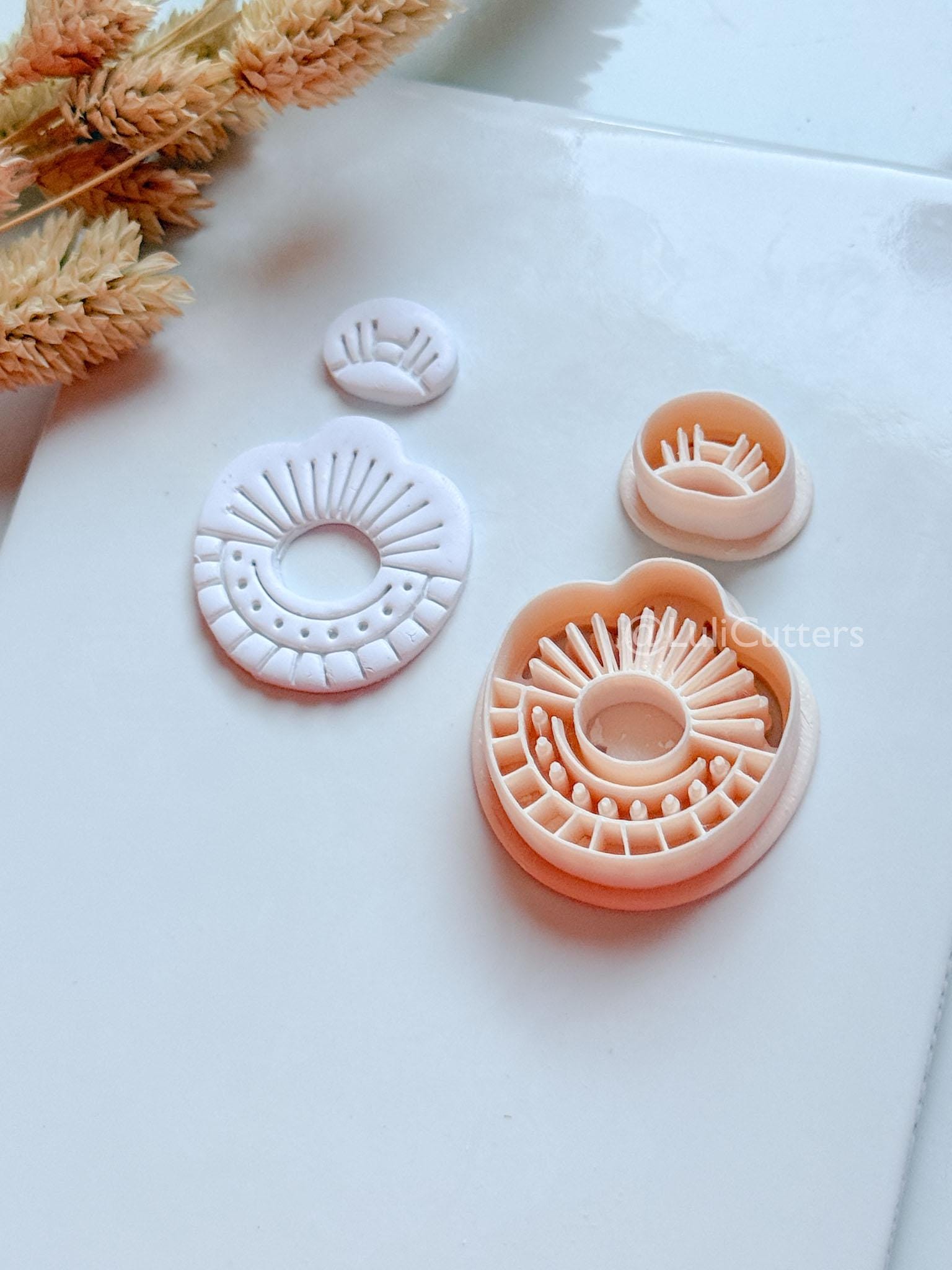 Romy Ray Clay Cutter: Sunburst Polymer Clay Earring Shapes