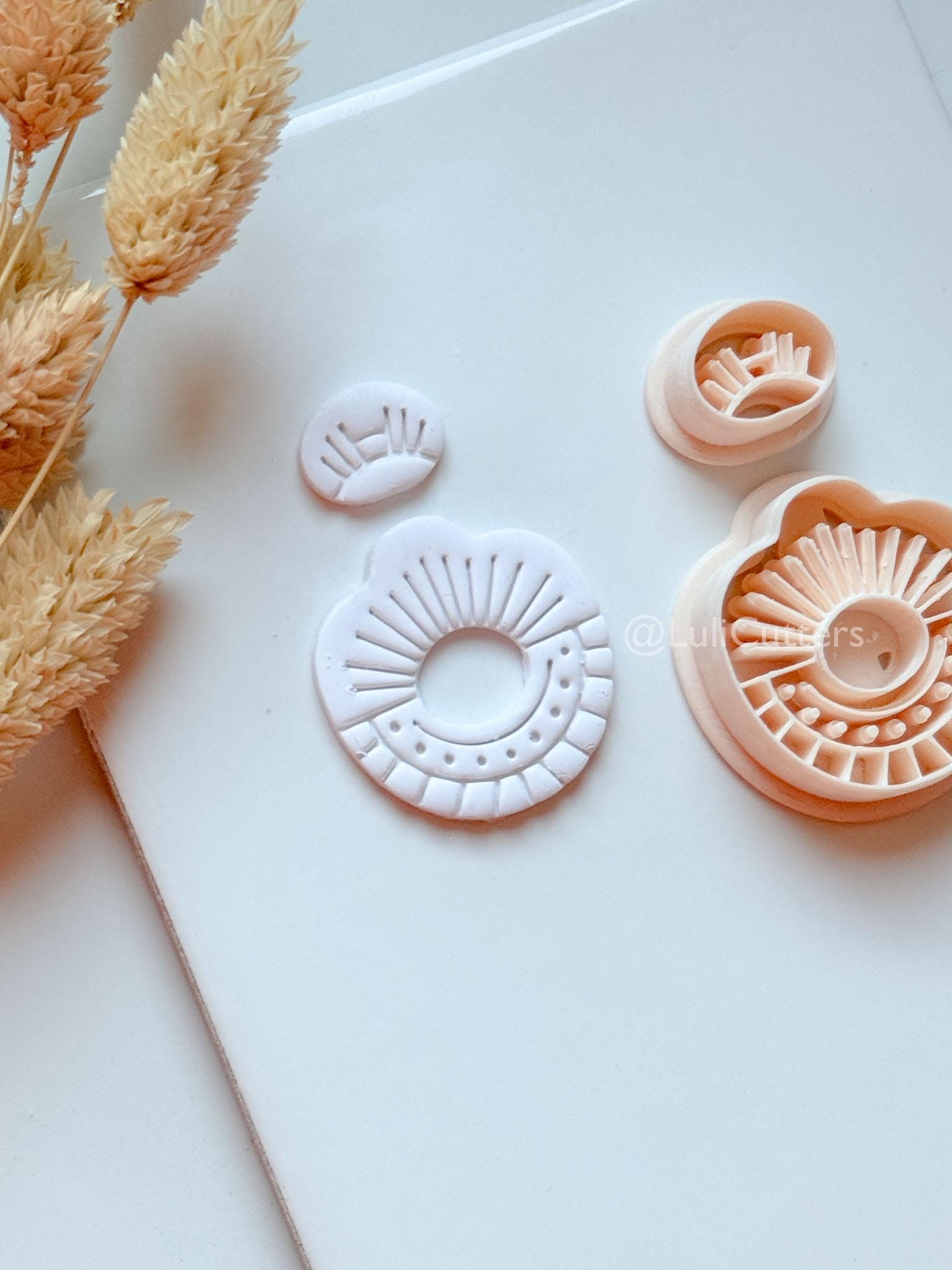Romy Ray Clay Cutter: Sunburst Polymer Clay Earring Shapes