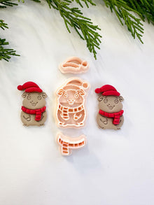 Flurry Nibbles Clay Cutter: Winter Hamster Polymer Clay Tool