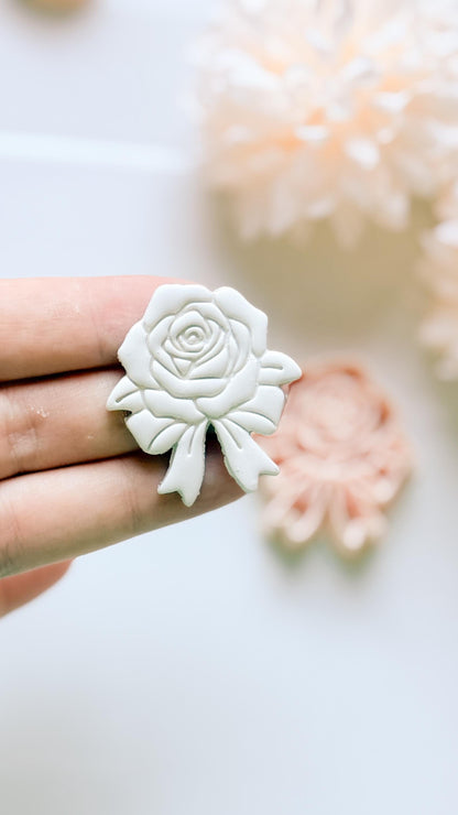 Rozka Cutter: Rose Bow Design for Polymer Clay Earrings