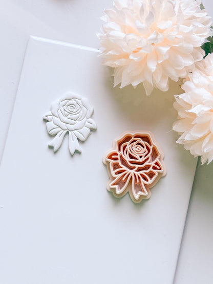 Rozka Cutter: Rose Bow Design for Polymer Clay Earrings