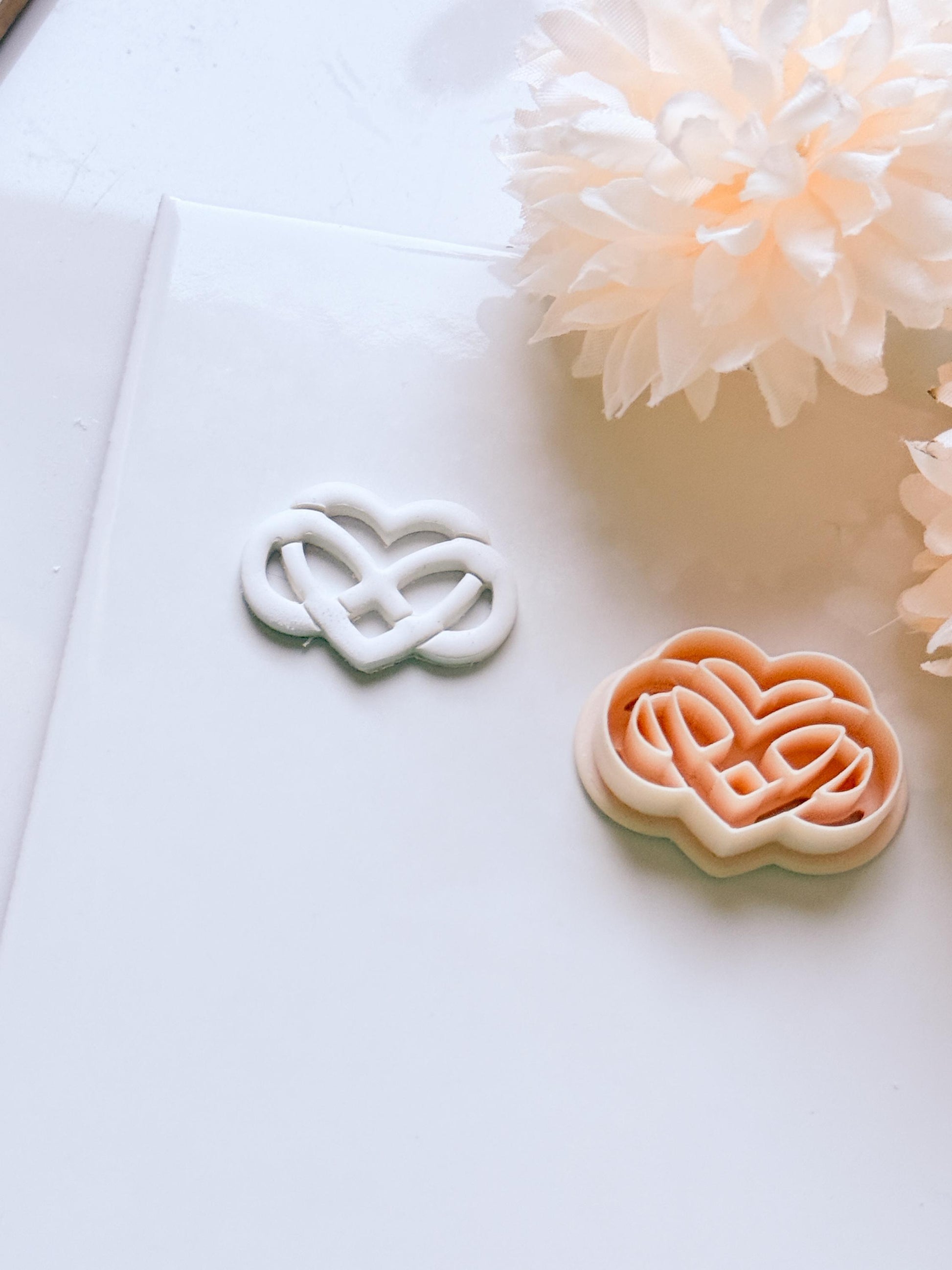 Eternal Love Cutter: Heart Pattern Design for Polymer Clay