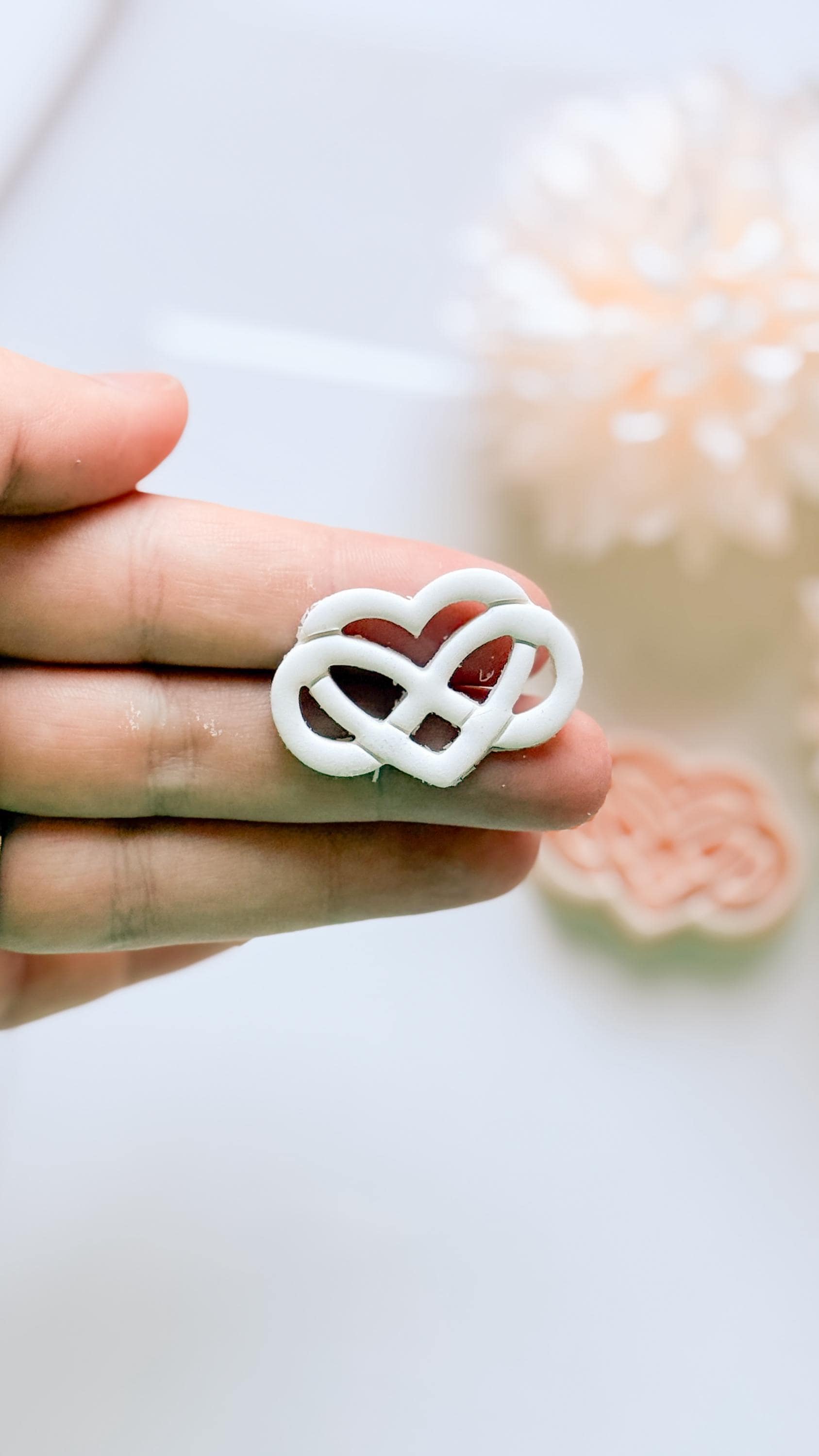 Eternal Love Cutter: Heart Pattern Design for Polymer Clay