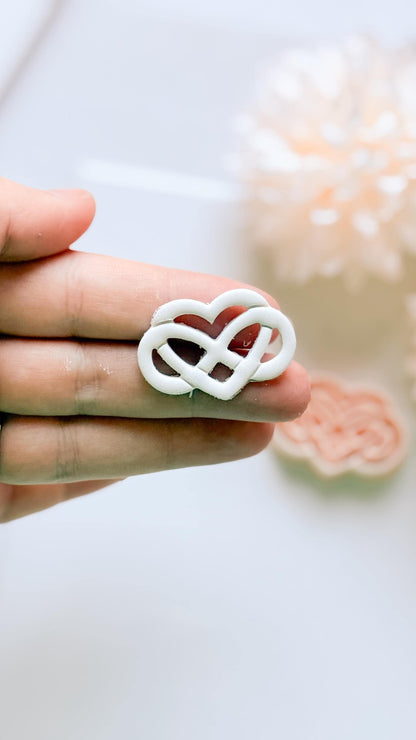 Eternal Love Cutter: Heart Pattern Design for Polymer Clay