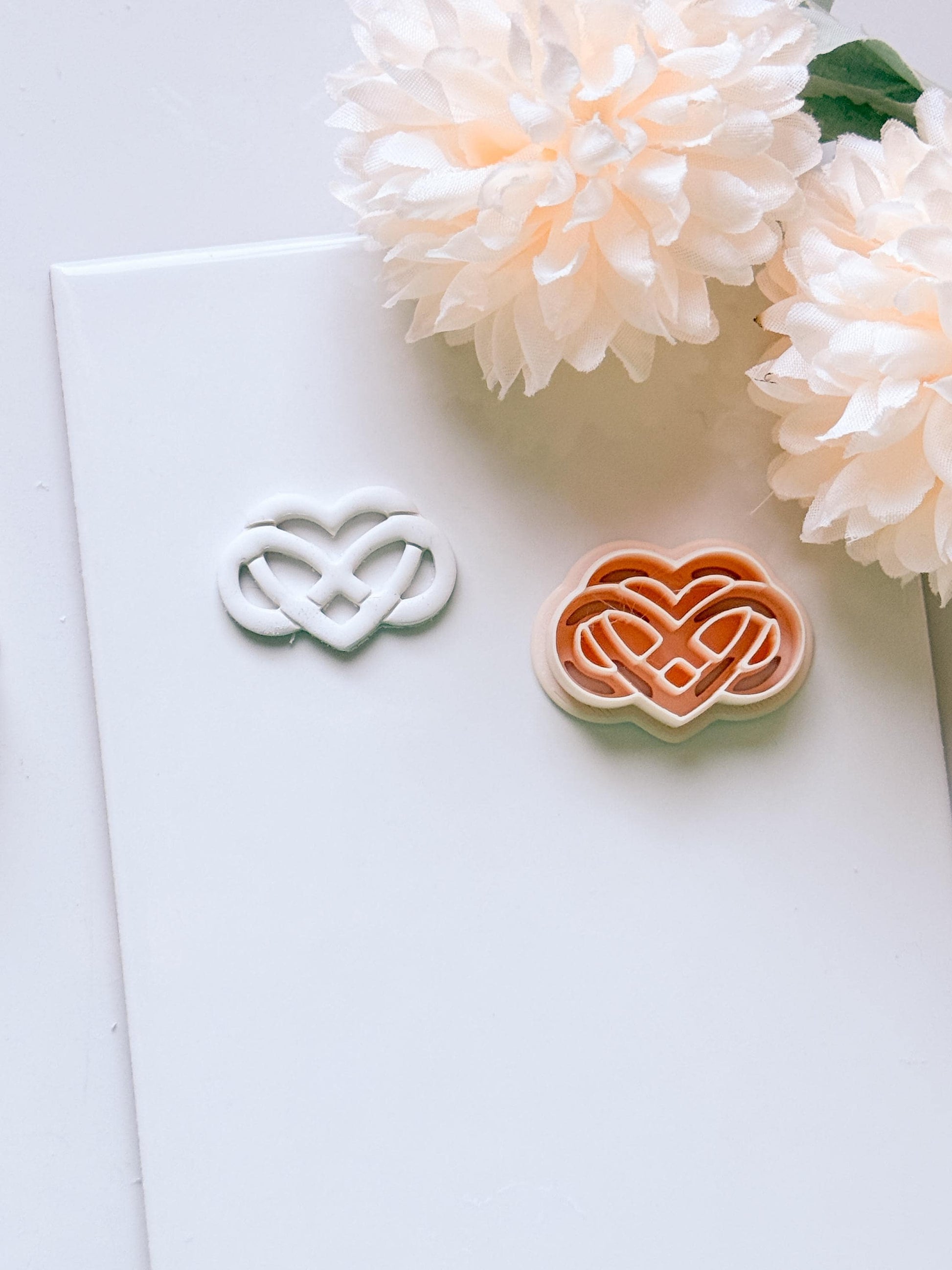 Eternal Love Cutter: Heart Pattern Design for Polymer Clay