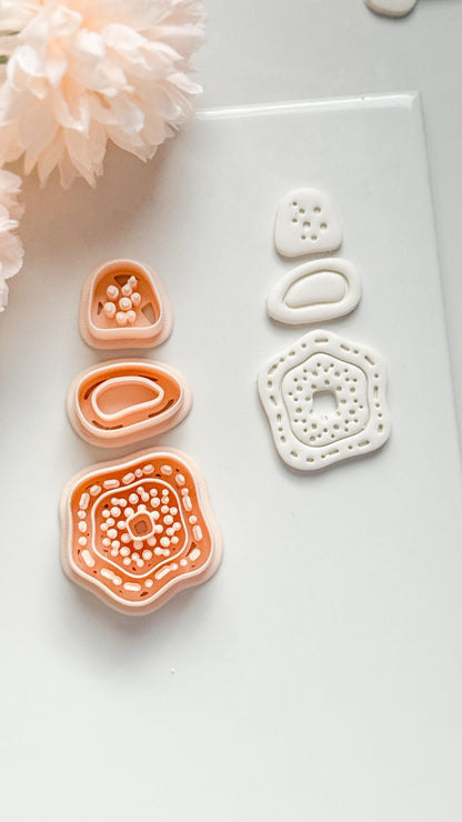 Nolia Dots Clay Cutter: Layered Organic Dot Pattern Design